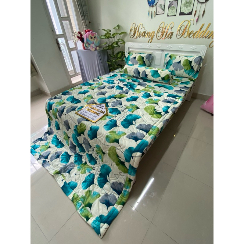 ga giường thun lạnh Hàn quốc RAU MÁ NGỌC (ship hoả tốc) ga decor siêu xinh