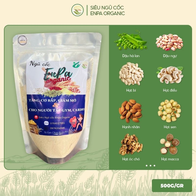 Siêu Ngũ cốc Tăng cơ & Giảm mỡ EnPa ( Dinh dưỡng dành cho người tập Gym & Cardio )