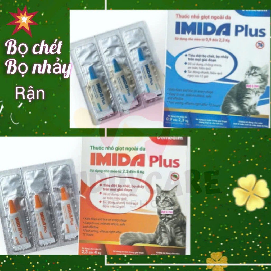 [1 Tuyp] Nhỏ Gáy IMIDA Plus for Cat – Giải Pháp Dùng Ngoài Da Giúp Kiểm ...