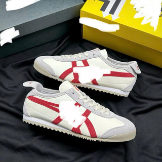 Giày thể thao bigsize nam nữ Onit_suka Ti_ger màu trắng đỏ êm nhẹ, sneaker thời trang big size cao cấp