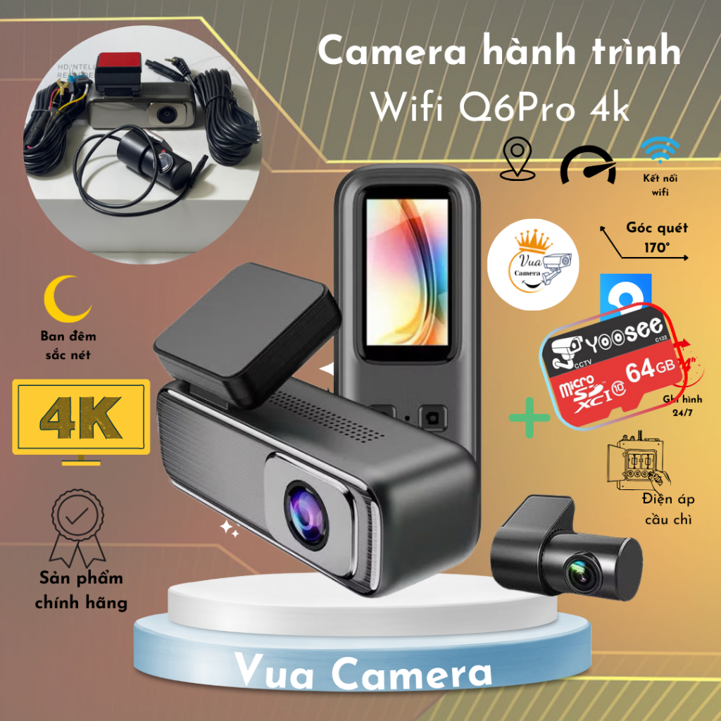Camera hành trình WIFI V9pro Q9- Full HD 1080P - Góc rộng Camera hành trình WIFI V9pro Q9- Full HD 1080P - Góc rộng