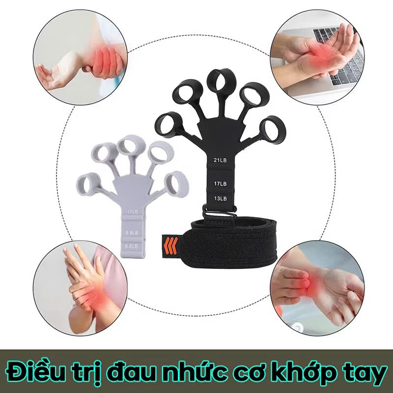 Dụng Cụ Tập Cơ Tay GRIPOW Bằng Silicone , Đồ Tập Cơ Ngón Tay Cẳng Tay Phục Hồi 6 Mức Độ Kháng Lực | TONGKHOSI6