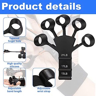 Dụng Cụ Tập Cơ Tay GRIPOW Bằng Silicone , Đồ Tập Cơ Ngón Tay Cẳng Tay Phục Hồi 6 Mức Độ Kháng Lực | TONGKHOSI4