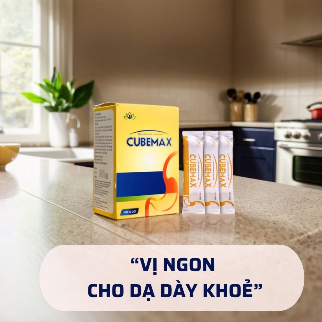 Ảnh Gel Bảo Vệ Dạ Dày Cubemax Giúp Giảm Đau Dạ Dày, Tá Tràng, Cắt Cơn Trào Ngược Dạ Dày, Giảm Ợ Chua, Đầy Bụng, Khó Tiêu 2
