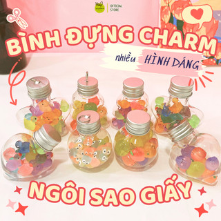 Tổng Hợp Bình  Đựng Charm/Ngôi Sao Giấy Trong Suốt Nhiều Hình Dáng Dùng Để Trang Trí