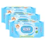 Combo 3 Bao Khăn Giấy Ướt Em Bé Không Mùi Nuna 100 miếng/bao