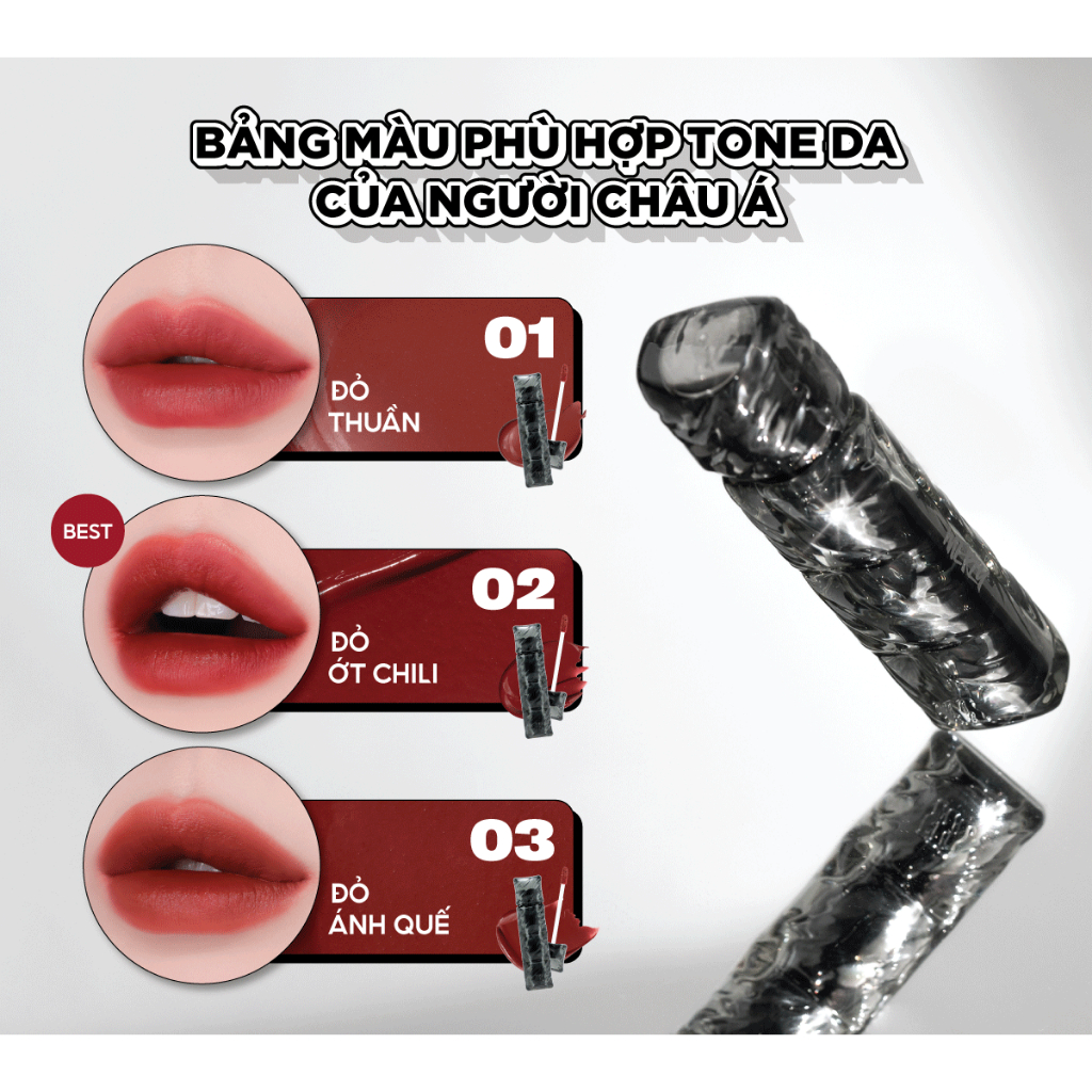 Ảnh [SON PHAO] Son Kem Lì, Bền Màu Merzy Puffer Velvet Tint 3.7g 1