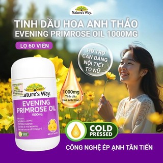 Viên uống Nature's Way Evening Primrose Oil 1000mg (60 viên)