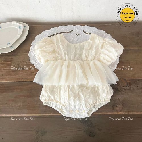 (HÀNG CÓ SẴN) - QC- Suit Váy hở lưng hoa tuy líp cho bé gái cover Hàn Quốc hàng quảng châu cho bé gái 5-13kg