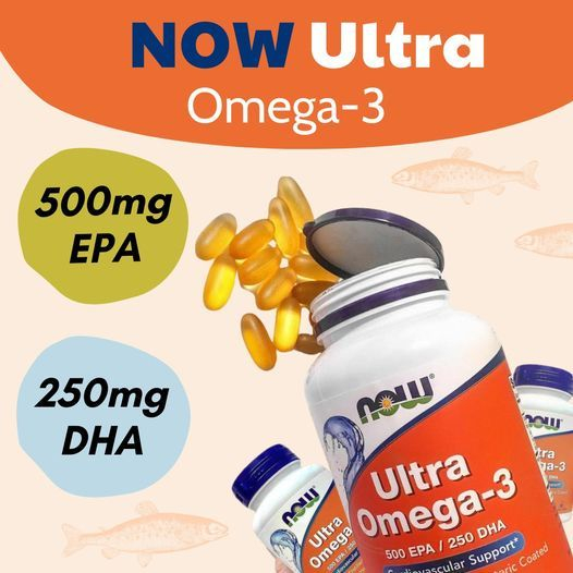 NOW ULTRA OMEGA3 500 EPA/250 DHA - VIÊN DẦU CÁ HỖ TRỢ CẢI THIỆN SỨC ĐỀ KHÁNG