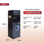 Cây nước nóng lạnh bình âm FUJIHOME WD211UE Nhập Khẩu 3 vòi, máy nước uống nóng lạnh bình hút gia đình tiết kiệm điện — ảnh 5