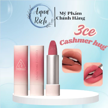 Son Thỏi 3CE Cashmere Hug Lipstick Mềm Mịn Môi