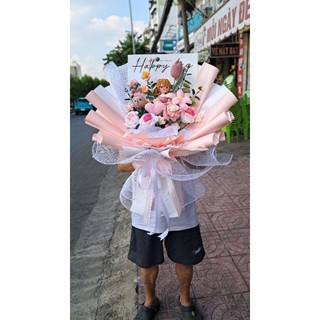 Bó hoa len handmake quà tặng 8/3 [Tp HCM]