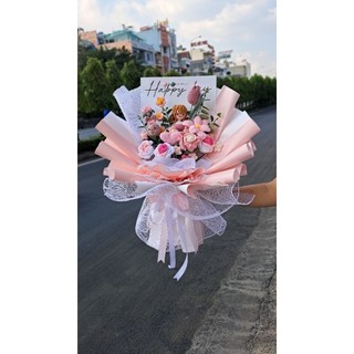 Bó hoa len handmake quà tặng 8/3 [Tp HCM]