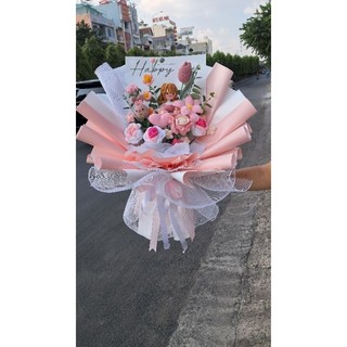Bó hoa len handmake quà tặng 8/3 [Tp HCM]