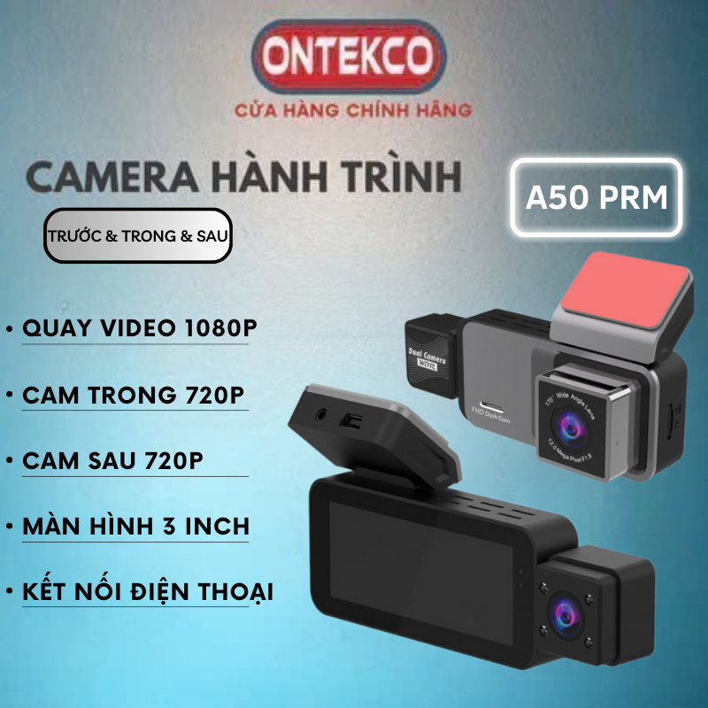 Camera Hành Trình Ontekco A50 Pro/ A50 Promax Chính Hãng. Full HD 1080p ...