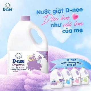 [ HOẢ TỐC ] Nước Giặt Quần Áo Em Bé Dnee 3000ml - Nước Giặt Xả An Toàn Cho Trẻ Em Hàng Chính Hãng - CÔ THƯ MARKET