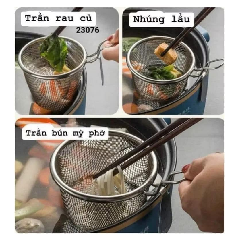 GIỎ NHÚNG LẨU CÓ QUAI CÀI CẠNH NỒI TIỆN LỢI