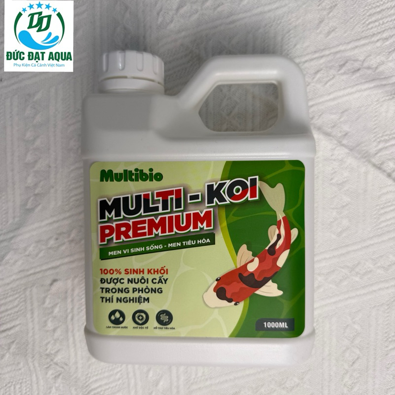 Vi sinh hồ koi Multi Koi Premium - can 1000ml-2000ml - làm trong nước và khử mùi hôi tanh dùng cho tất cả loại cá 4