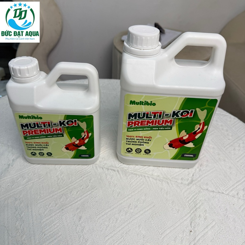 Vi sinh hồ koi Multi Koi Premium - can 1000ml-2000ml - làm trong nước và khử mùi hôi tanh dùng cho tất cả loại cá 5