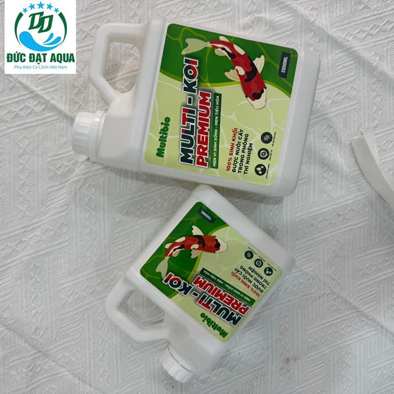 Vi sinh hồ koi Multi Koi Premium - can 1000ml-2000ml - làm trong nước và khử mùi hôi tanh dùng cho tất cả loại cá 7