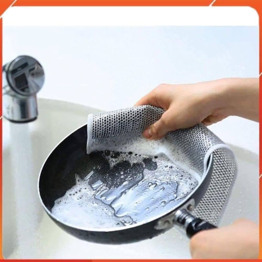 SET 10 MIẾNG LƯỚI RỬA BÁT SỢI HỢP KIM TẠO BỌT TIỆN LỢI