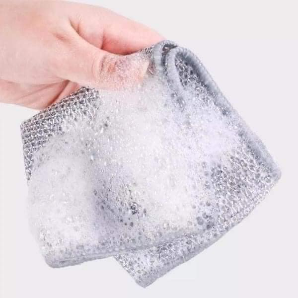 SET 10 MIẾNG LƯỚI RỬA BÁT SỢI HỢP KIM TẠO BỌT TIỆN LỢI