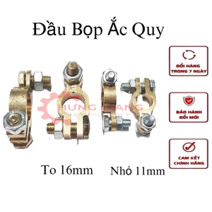 Đầu Bọp Ắc Quy, Đầu Âm Dương 11mm 16mm