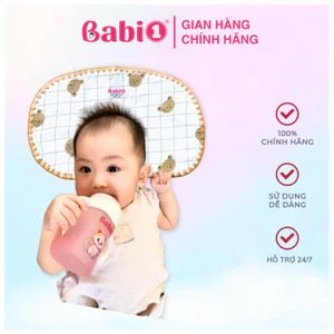 Gối Xô Sơ Sinh BABIONE Gối Cho Bé Sơ Sinh Từ 0 Đến 3 Tuổi Sợi Tre Muslin 10 Lớp Siêu Mềm Mịn