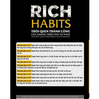 Sách - Rich Habits - Thói quen thành công của những triệu phú tự thân - Mcbooks Chính Hãng