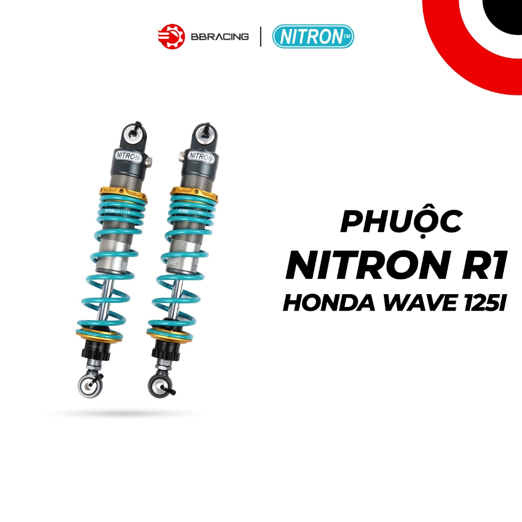 Phuộc sau Nitron Japan R1 Honda Wave 125i - Xanh | Shopee Việt Nam