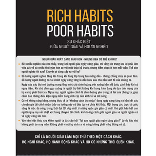 Sách - Rich Habits, Poor Habits: Sự Khác Biệt Giữa Người Giàu Và Người Nghèo Mcbooks
