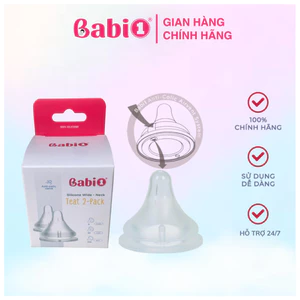 Núm Ti Giả BABIONE Núm ti Chống Sặc Silicon Nguyên Sinh Siêu Mềm Cho Bé Sơ Sinh
