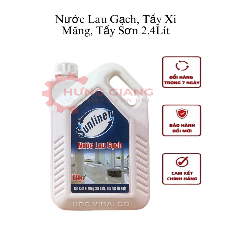 Nước Lau Gạch, Tẩy Xi Măng, Rêu Mốc, Vết Ốc Lâu Năm Siêu Sạch 2,4Lít