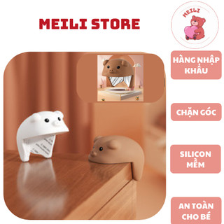 Đồ Chặn Góc Cạnh Bàn Hình Heo, Góc Tủ, Cạnh Kính Silicon Cao Cấp An Toàn Cho Bé MEILI STORE