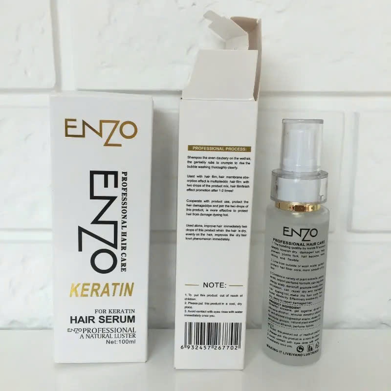 Ảnh Tinh dầu dưỡng tóc enzo ,dùng cho tóc khô,xơ,hư tổn ,nuôi dưỡng tóc chắc khoẻ ,mềm mượt,bồng bềnh 3