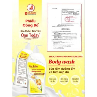 Sữa tắm Hương Nước Hoa One Today 1000ml .Trắng Da mềm mịn màng quyến rũ