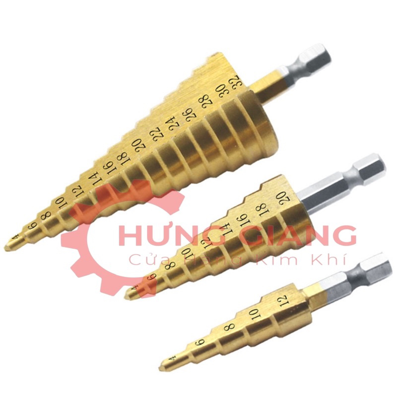Bộ 3 Mũi Khoan Tháp Đa Năng WORKZONE 4-12mm 4-20mm 4-32mm