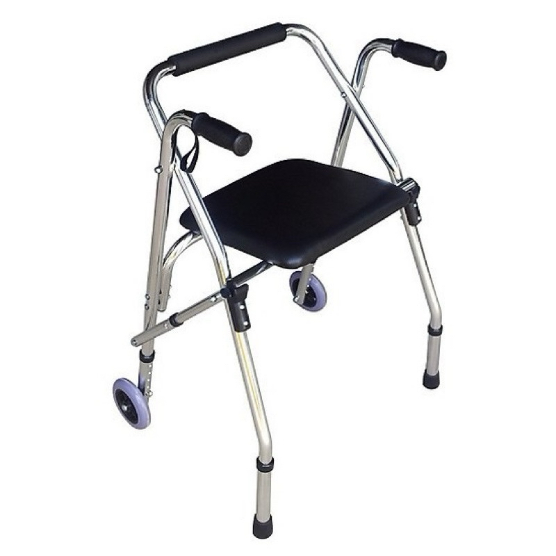 Khung tập đi có ghế ngồi bằng nhôm Lucass W9