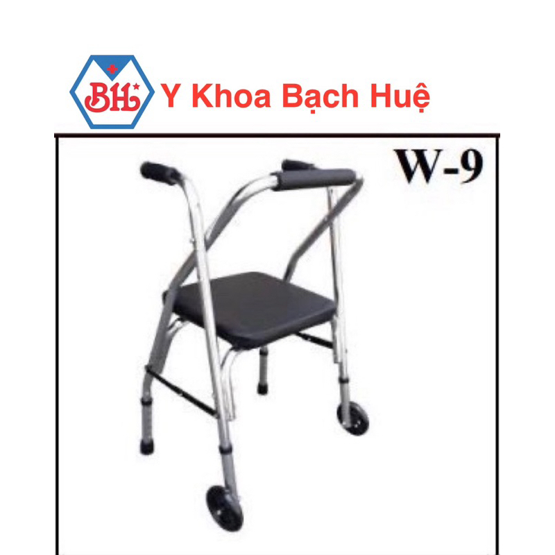 Khung tập đi có ghế ngồi bằng nhôm Lucass W9