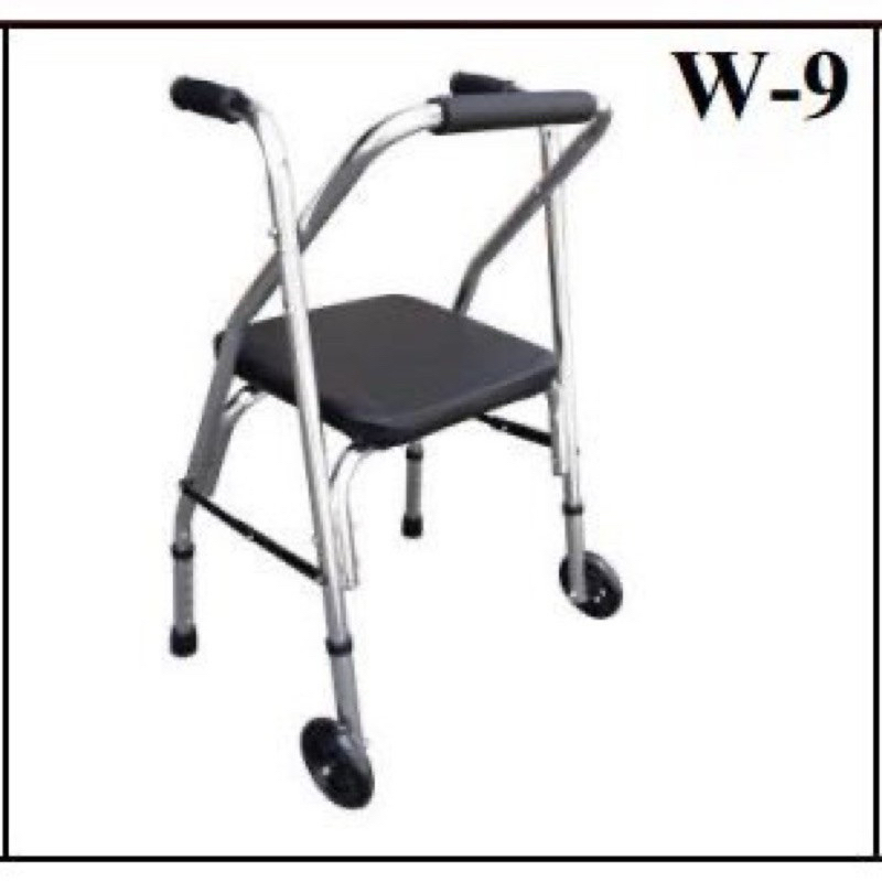 Khung tập đi có ghế ngồi bằng nhôm Lucass W9