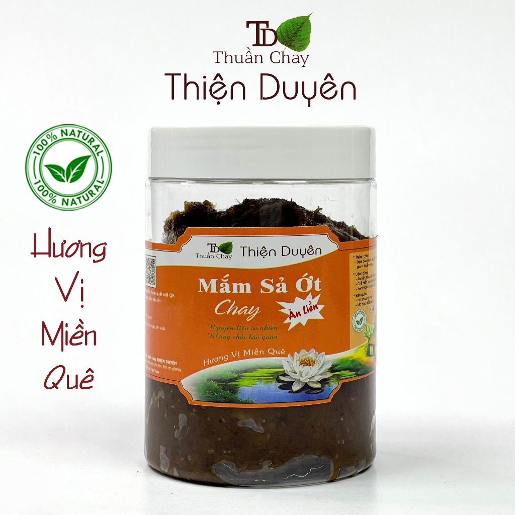 [Thiện Duyên] Mắm Sả Ớt Chay (ĂN LIỀN) 300g – Làm từ đậu nành nguyên chất – Thuần chay