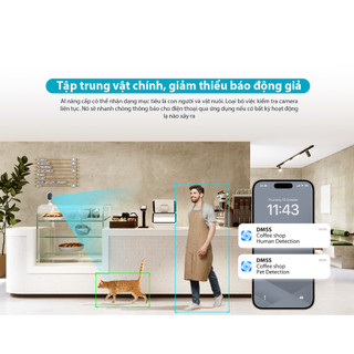 Camera Wifi Dahua Cube A1 3MP/5MP Đàm thoại 2 chiều , Đế nam châm tự hit, Giám Sát 24/7, C3A/C5A