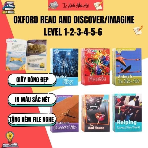 Sách - Oxford read and discover/imagine - Level 1-2-3-4-5-6