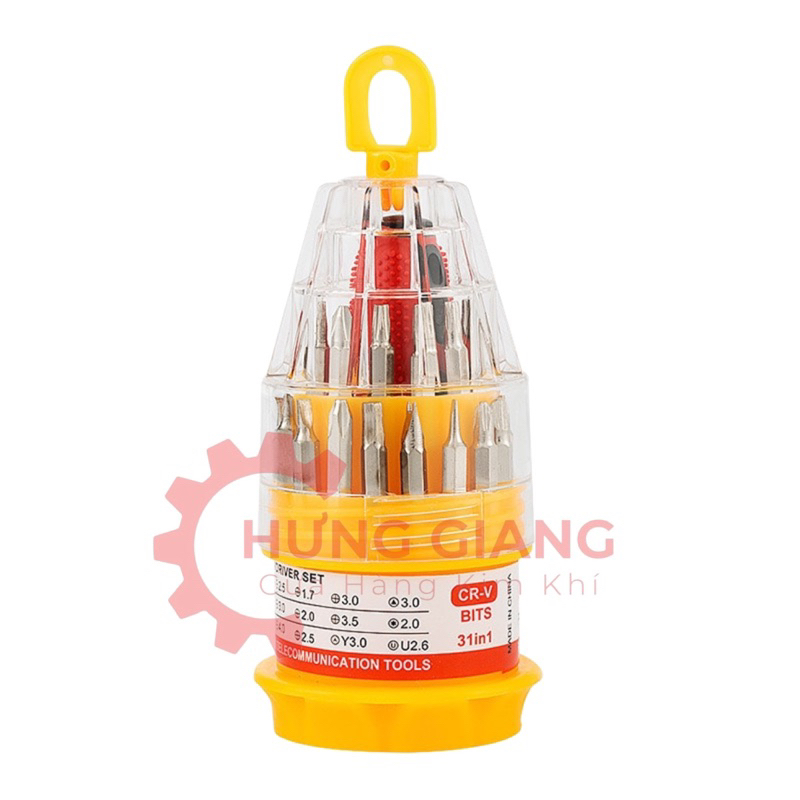 Bộ TÔ VÍT ĐA NĂNG 31 Chi Tiết - Tua Vít Chuyên Dùng Sửa Điện Thoại, Đồ Gia Dụng