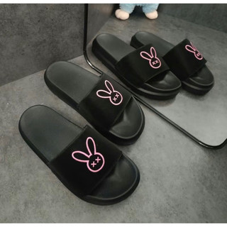 Dép Quai Ngang Nữ Thêu Thỏ Rabbit Town Trendy, Đế Cao 4Cm, Không Trơn Trượt, Hỗ Trợ Đổi Size