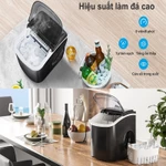 (Có Sẵn)  Máy làm đá mini công suất lớn hoàntoàn tự động 15kg đá Tạo Đá Siêu Tốc Trong 6 - 8 Phút — ảnh 7