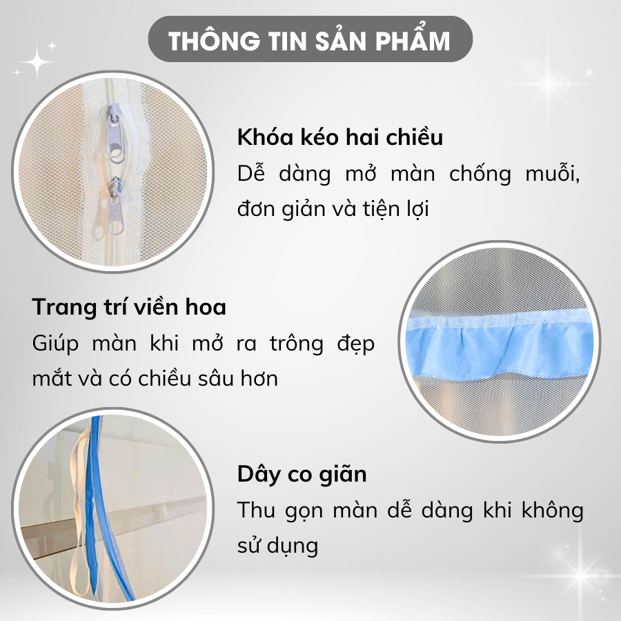 Ảnh Mùng Màn Chụp Tự Bung Có Cửa Cao Cấp Mùng Chụp Gấp Gọn Tiện Dụng Chống Muỗi Tốt Màn Chụp To Cho Gia đình 1m6x2m/1m8x2m 3