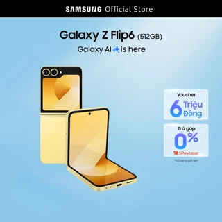 Điện thoại Samsung Galaxy Z Flip6, điện thoại AI, 512GB, pin lớn nhất, Flexcam 50MP