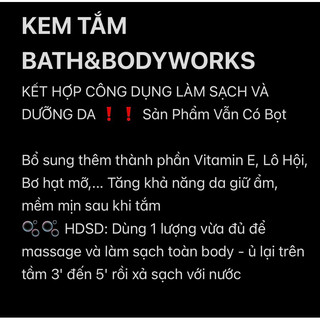 [Thôm Corner] Kem tắm Bath and Body Work Giữ ẩm da <Fullsize 296ml>